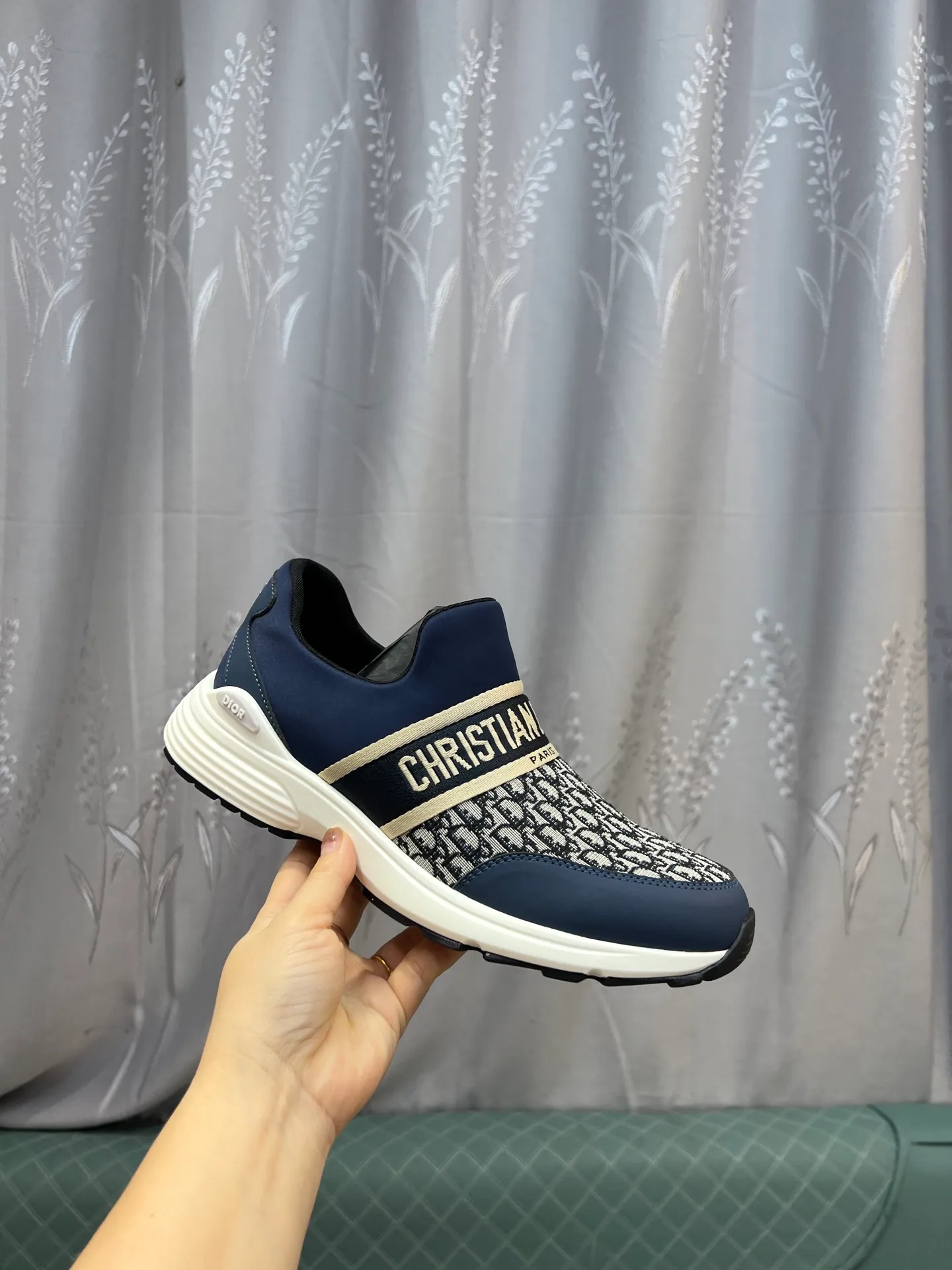Men's shoes 💰420 [Dior] popular men's shoes, cowhide material splicing, mesh lining, original factory special sole, 38-45 (45 customized, non-refundable)